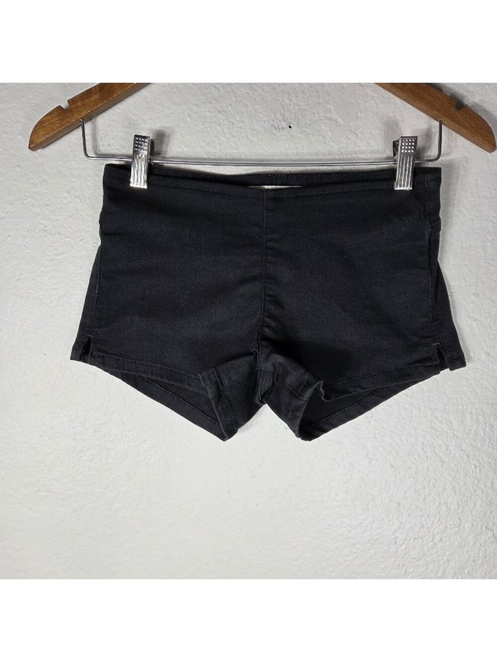 We The Free Free People Black Pull On Shorts Size 24 Stretch Elastic Waistband